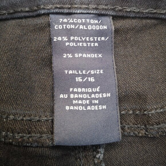 Liquid X Jeans Ladies Size 15/16 Dark Wash Flare Legs Blue Jeans - Picture 9 of 15